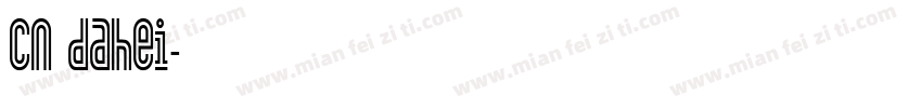 cn dahei字体转换